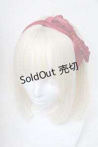 m petit by misako / TT*AMリボンカチューシャ  赤 S-25-06-01-006-LO-AC-HR-ZS