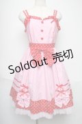 Angelic Pretty / Candy Popジャンパースカート  ピンクｘ赤 S-25-06-01-047-AP-OP-AS-ZS