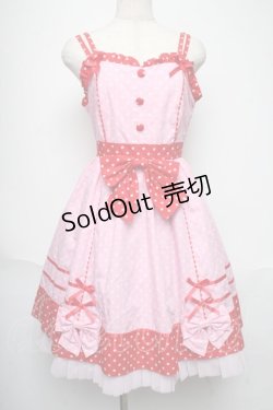 画像1: Angelic Pretty / Candy Popジャンパースカート  ピンクｘ赤 S-25-06-01-047-AP-OP-AS-ZS