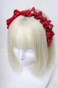 m petit by misako / フリルパールカチューシャ  赤 S-25-06-01-007-LO-AC-HR-ZS