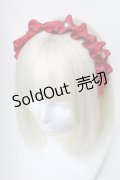 m petit by misako / フリルパールカチューシャ  赤 S-25-06-01-007-LO-AC-HR-ZS
