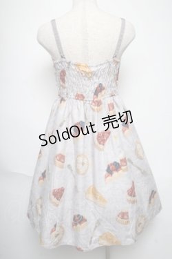 画像2: Leur Getter / Tea Time Tartキャミワンピース  グレー S-25-06-01-052-LU-OP-ET-ZS