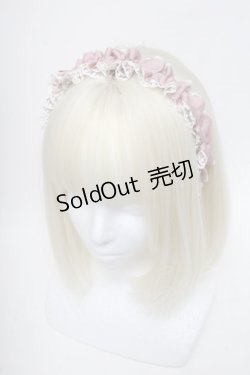 画像1: m petit by misako / AMギャザーカチューシャ  ピンク S-25-06-01-008-LO-AC-HR-ZS