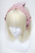 m petit by misako / AMレースカチューシャ  ピンク S-25-06-01-009-LO-AC-HR-ZS