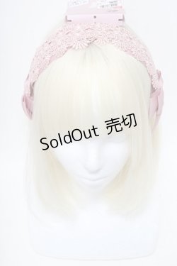 画像2: m petit by misako / AMレースカチューシャ  ピンク S-25-06-01-009-LO-AC-HR-ZS