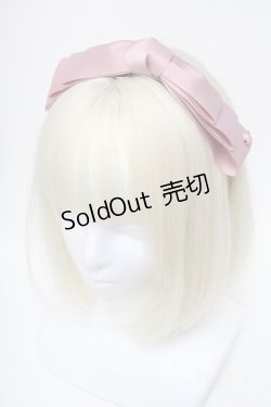画像1: m petit by misako / NINA'sコラボ AM*NIリボンカチューシャ  ピンク S-25-06-01-010-LO-AC-HR-ZS