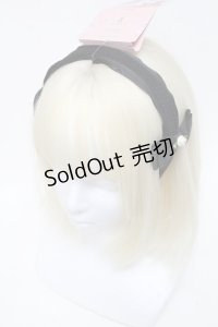m petit by misako / NINA'sコラボ AM*NIフラワーカチューシャ  黒 S-25-06-01-002-LO-AC-HR-ZS