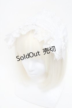 画像1: LOLITA / ヘッドドレス  白 S-25-06-01-014-LO-ZA-HR-ZS