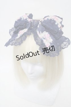 画像1: BABY,THE STARS SHINE BRIGHT / 恋する香りの魔法柄リボンカチューシャ  紺 S-25-06-01-015-BA-AC-HR-ZS