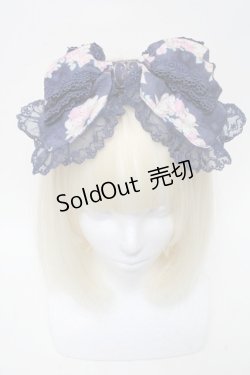 画像2: BABY,THE STARS SHINE BRIGHT / 恋する香りの魔法柄リボンカチューシャ  紺 S-25-06-01-015-BA-AC-HR-ZS