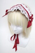 BABY,THE STARS SHINE BRIGHT / Creamy Ribbonヘッドドレス  エンジｘ白 S-25-06-01-018-BA-AC-HR-ZS
