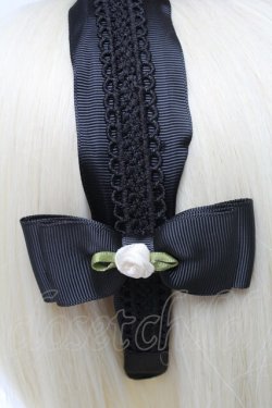 画像3: m petit by misako / NINA'sコラボ AM*NIフラワーカチューシャ  黒 S-25-06-01-002-LO-AC-HR-ZS