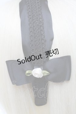 画像3: m petit by misako / NINA'sコラボ AM*NIフラワーカチューシャ  黒 S-25-06-01-002-LO-AC-HR-ZS