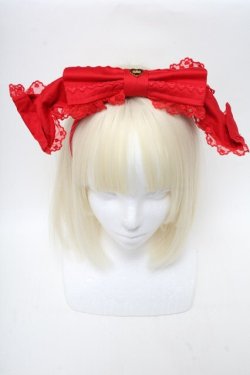 画像2: Angelic Pretty / レースハートチャームくるりんカチューシャ  赤 S-25-06-01-019-AP-AC-HR-ZS