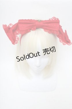 画像2: Angelic Pretty / レースハートチャームくるりんカチューシャ  赤 S-25-06-01-019-AP-AC-HR-ZS