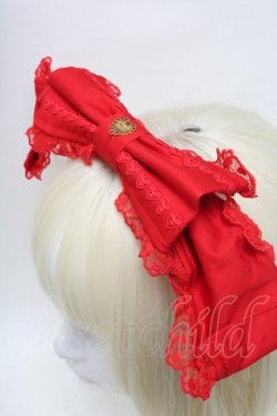 画像3: Angelic Pretty / レースハートチャームくるりんカチューシャ  赤 S-25-06-01-019-AP-AC-HR-ZS