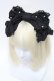 画像1: Angelic Pretty / パールリボンカチューシャ  黒 S-25-06-01-003-AP-AC-HR-ZS (1)