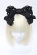 画像2: Angelic Pretty / パールリボンカチューシャ  黒 S-25-06-01-003-AP-AC-HR-ZS (2)