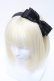 画像1: m petit by misako / TT*AMリボンカチューシャ  黒 S-25-06-01-004-LO-AC-HR-ZS (1)