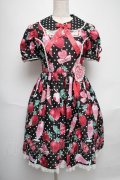 Angelic Pretty / Fresh Strawberry Dinerワンピース  黒 S-25-06-01-029-AP-OP-HR-ZS