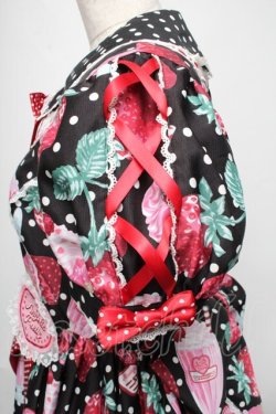 画像4: Angelic Pretty / Fresh Strawberry Dinerワンピース  黒 S-25-06-01-029-AP-OP-HR-ZS