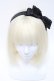 画像2: m petit by misako / TT*AMリボンカチューシャ  黒 S-25-06-01-004-LO-AC-HR-ZS (2)