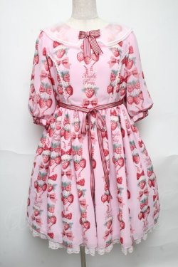 画像1: Angelic Pretty / Strawberry Dollワンピース  ピンク S-25-06-01-032-AP-OP-AS-ZS