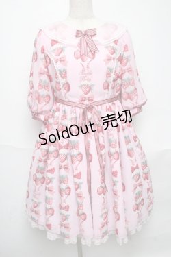 画像1: Angelic Pretty / Strawberry Dollワンピース  ピンク S-25-06-01-032-AP-OP-AS-ZS