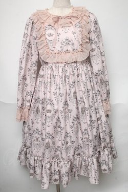 画像1: Melody BasKet / Rose Princessヨーク切替ワンピース  ピンク S-25-06-01-036-LO-OP-AS-ZS