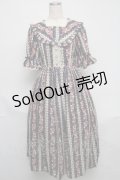 axes femme kawaii / ローズベリーガーデンワンピース  紺 S-25-06-03-053-AX-OP-AS-ZS
