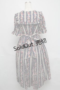 画像2: axes femme kawaii / ローズベリーガーデンワンピース  紺 S-25-06-03-053-AX-OP-AS-ZS