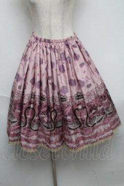 画像1: metamorphose / Black Swanシャーリングスカート  ピンク S-25-06-03-062-ME-SK-AS-ZS
