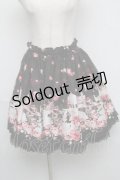 metamorphose / Blooming Gardenスカート  黒 S-25-06-03-064-ME-SK-AS-ZS