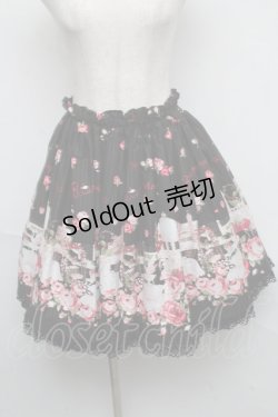 画像1: metamorphose / Blooming Gardenスカート  黒 S-25-06-03-064-ME-SK-AS-ZS