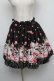画像1: metamorphose / Blooming Gardenスカート  黒 S-25-06-03-064-ME-SK-AS-ZS (1)