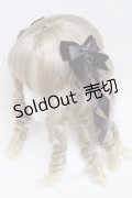 LOTUS ribbon / ベロアリボンクリップ  黒ｘグレー S-25-06-03-007-EL-AC-AS-ZS
