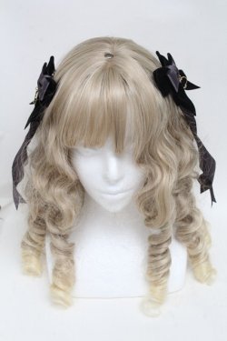 画像2: LOTUS ribbon / ベロアリボンクリップ  黒ｘグレー S-25-06-03-007-EL-AC-AS-ZS