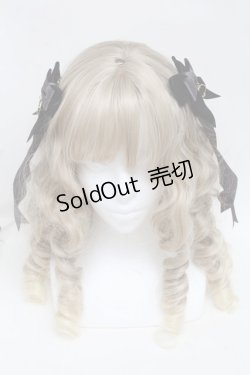 画像2: LOTUS ribbon / ベロアリボンクリップ  黒ｘグレー S-25-06-03-007-EL-AC-AS-ZS
