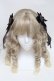 画像2: LOTUS ribbon / ベロアリボンクリップ  黒ｘグレー S-25-06-03-007-EL-AC-AS-ZS (2)