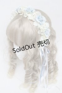 Atelier Beatrice / ローズパールカチューシャ  オフｘサックス S-25-06-03-014-GO-AC-AS-ZS