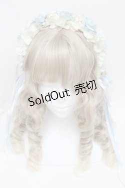 画像2: Atelier Beatrice / ローズパールカチューシャ  オフｘサックス S-25-06-03-014-GO-AC-AS-ZS