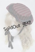 Victorian maiden / レジメンタルストライプキャノチェ  ワイン S-25-06-03-018-CL-AC-AS-ZS