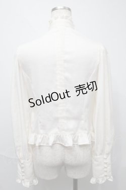 画像2: Victorian maiden / スタンドカラーブラウス  オフ S-25-06-03-028-CL-BL-AS-ZS