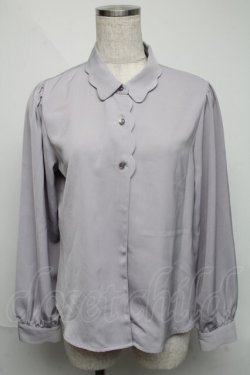 画像1: Fi.n.t / スカラップブラウス  ラベンダー S-25-06-03-029-CA-BL-HR-ZS