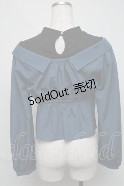 画像2: axes femme POETIQUE / レイヤードオリエンタルシャツ  ブルーグリーン S-25-06-03-035-AX-TO-AS-ZS