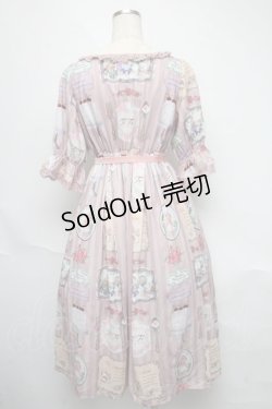 画像2: axes femme kawaii / ティティ×ベアファミリーワンピース  ピンク S-25-06-03-042-AX-OP-AS-ZS