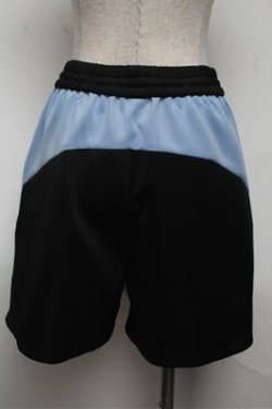 画像2: PUNK / ハーフパンツ  黒ｘサックス S-25-06-04-049-PU-PA-AS-ZS