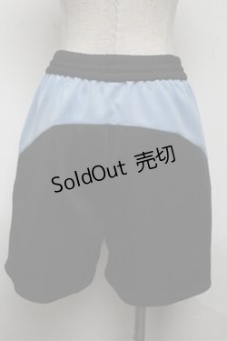画像2: PUNK / ハーフパンツ  黒ｘサックス S-25-06-04-049-PU-PA-AS-ZS