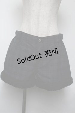 画像2: ALGONQUINS / チェックショートパンツ  グレーｘ紺 S-25-06-04-050-AL-PA-AS-ZS