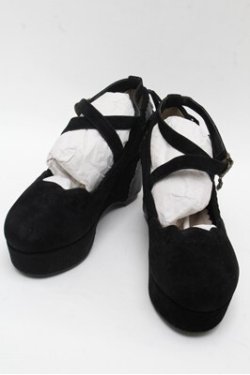画像1: axes femme POETIQUE / 厚底ボリュームヒールパンプス M 黒 S-25-06-04-007-AX-SH-AS-ZS